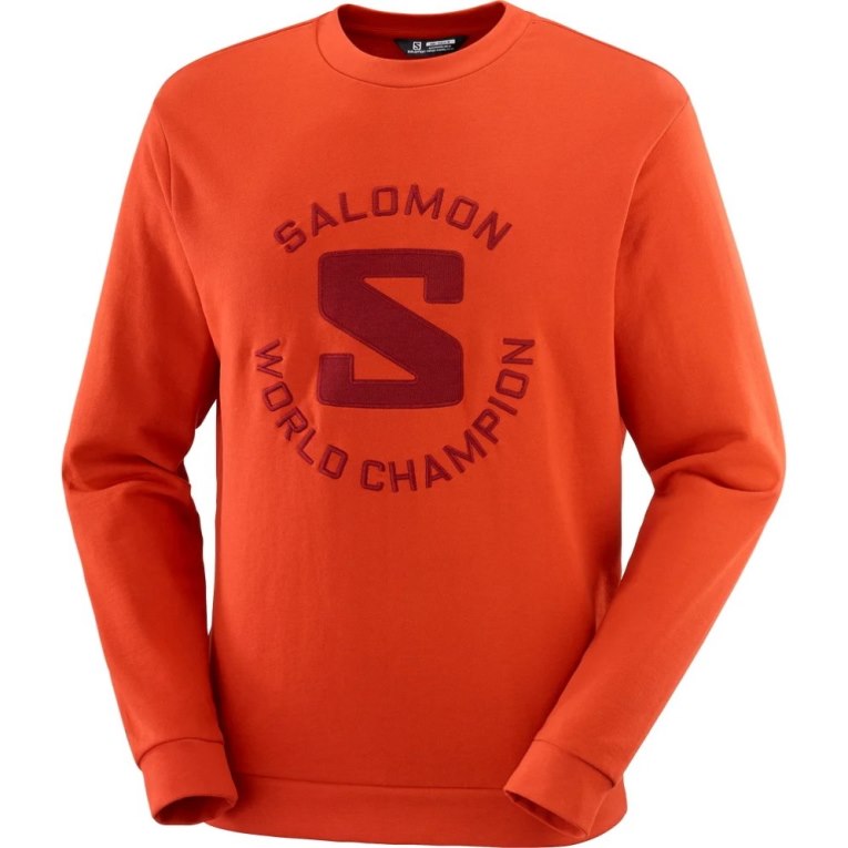 Sudaderas Salomon Outlife Logo Summer Hombre Naranjas | MX OFTJ720